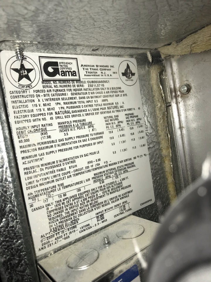 Arbour Lake, AB - HVAC mechanical and repair American Standard furnace. Replaced flame sensor and igniter. Arbour Lake, AB - HVAC mechanical and repair American Standard furnace. Replaced flame sensor and igniter.