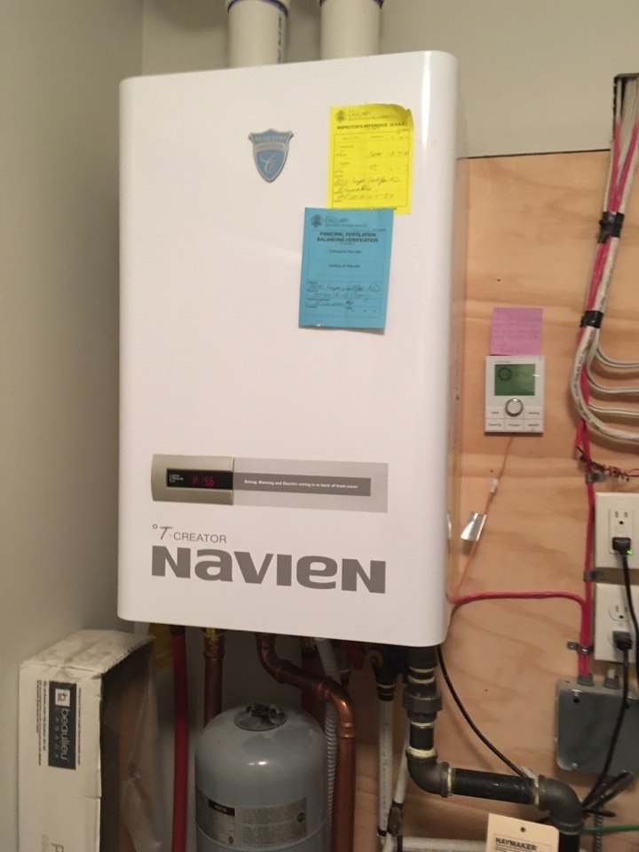 Arbour Lake, AB - Navien boiler , cleaned combustion air filter and did boiler coil flush . Arbour Lake, AB - Navien boiler , cleaned combustion air filter and did boiler coil flush .