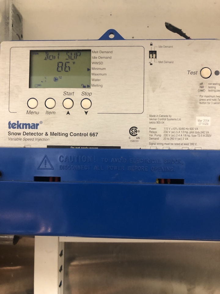 Arbour Lake, AB - Plumbing repair required work on Tecmar snow melt 667 reprogram it.  Arbour Lake, AB - Plumbing repair required work on Tecmar snow melt 667 reprogram it.